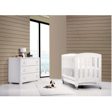 Cuna-Cama Gamma Blanco Mate de Trama